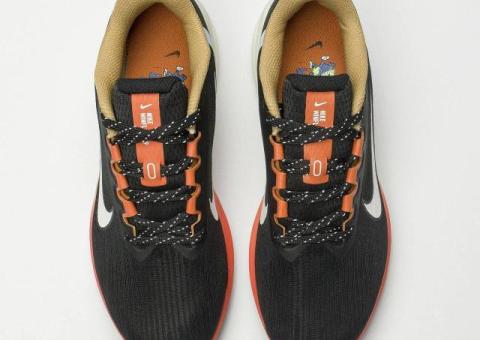 Кроссовки Nike Black / Green / Orange