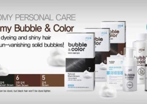 BUBBLE & COLOR от ATOMY - Крем-Краска для волос от Атомии
