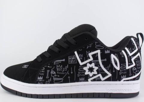 Кеды DC Shoes Court Graffik Basq Black / White