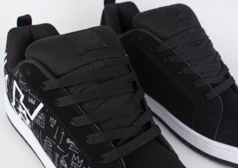 Кеды DC Shoes Court Graffik Basq Black / White