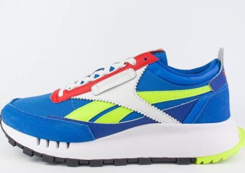 Кроссовки Reebok Classic Leather Legacy Blue / Yellow