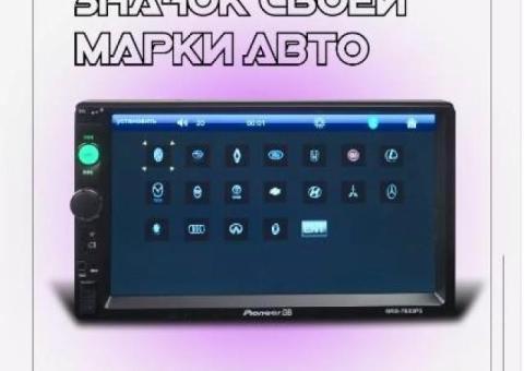 AkulaPlay Магнитола для автомобиля пионер 2din блютуз.