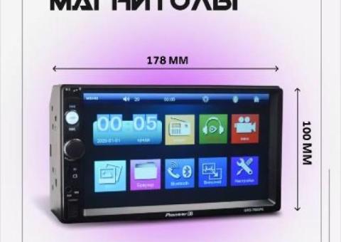 AkulaPlay Магнитола для автомобиля пионер 2din блютуз.