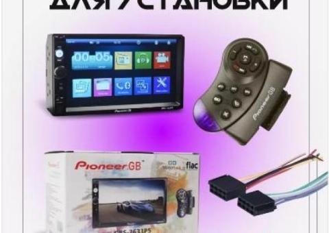 AkulaPlay Магнитола для автомобиля пионер 2din блютуз.