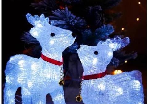 MerryLand Олень новогодний, светящийся.