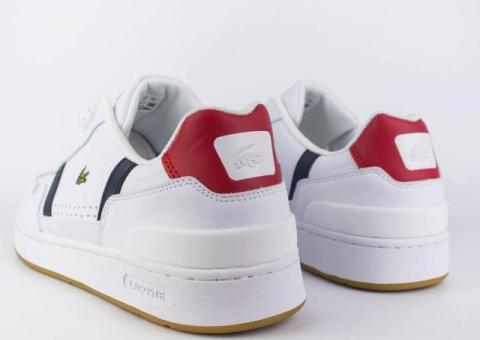 Кеды Lacoste White / Blue / Red new