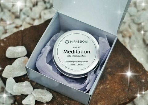 Сухие твердые духи женские MiPASSiON, 50мл. Аромат Meditation