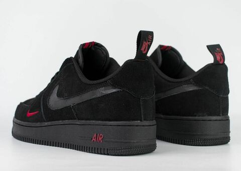 Кроссовки NAF 1 Low Black / Red Sw