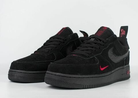 Кроссовки NAF 1 Low Black / Red Sw