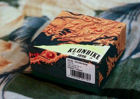 Ремень KLONDIKE Creek, KD1200-04-90, натуральная воловья кожа, цвет коньячный