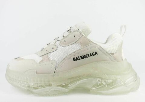 Кроссовки Balenciaga Triple S Silver / Clear Sole