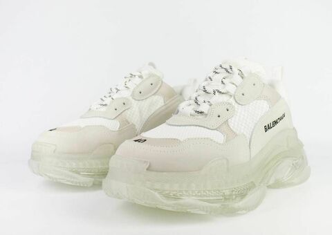 Кроссовки Balenciaga Triple S Silver / Clear Sole