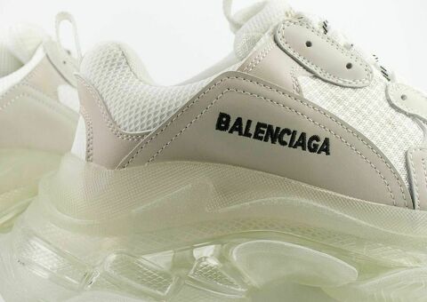 Кроссовки Balenciaga Triple S Silver / Clear Sole