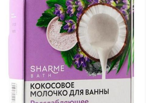 Расслабляющее кокосовое молочко для ванной.