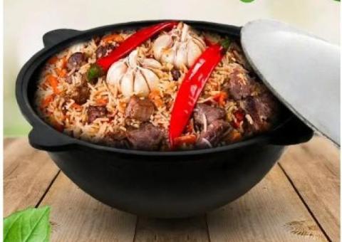 Nemangal Казан чугунный для плова с крышкой.