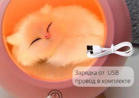Ночник котёнок в домике