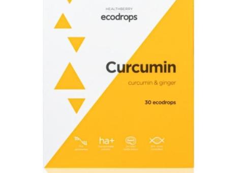 Леденцы для защиты организма от простуды Healthberry Ecodrops Curcumin, 30 шт.