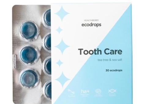 Карамель леденцовая Healthberry Ecodrops Tooth Care, 30 шт .