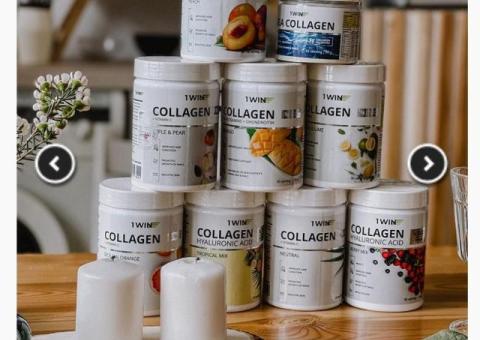 Collagen + Vitamine C, Коллаген + Витамин С, Вкус: Нейтральный, курс на 1 месяц